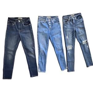 3-Pack! Women's Levi's 721 High Rise Skinny Jeans Lot - All Size 27